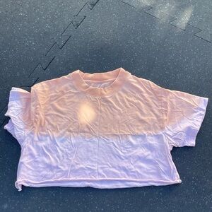 Pink and orange  Ombre Crop Top